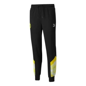 PUMA Bvb Iconic Mcs Mesh Track Pants Logo 'Black' 765042-02