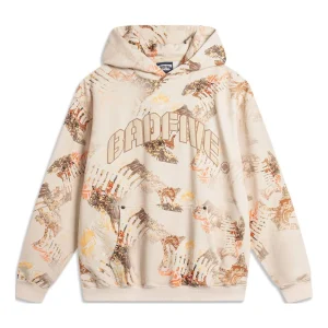 Li-Ning BadFive All-Over Print Hoodie 'Khaki' AWDU719-2