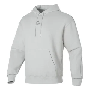 PUMA Logo Printed Hoodie 'Grey' 625077-80