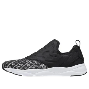 (WMNS) Reebok Furylite Slip On Gt Running Shoes Black/White BD4460