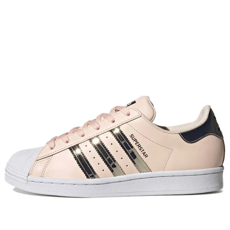 (WMNS) adidas Superstar 'Metallic 3 Stripes - Pink Tint' FW5014