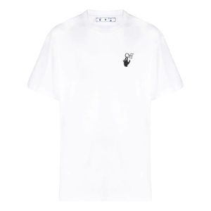 Off-White FW21 Logo Arrow Round Neck Short Sleeve Loose Fit White OMAA038F21JER0020184