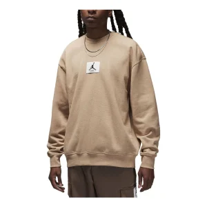 Air Jordan Fleece Crew-Neck Sweatshirt 'Beige' FB6932-201