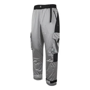 adidas color block woven lace-up pants 'Grey' IC9251