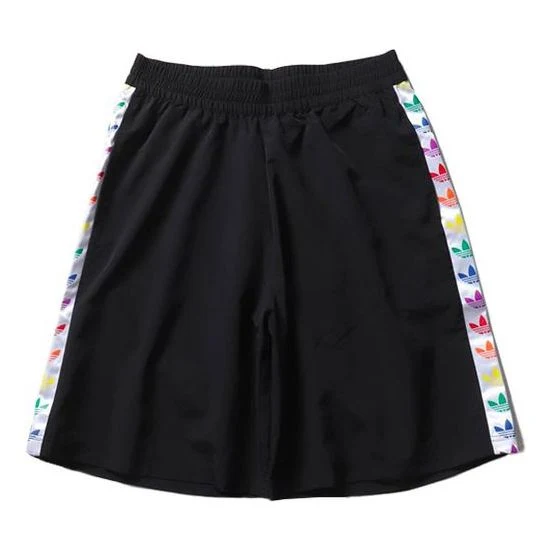 adidas originals MENS Pride W Short String Standard Trendy Sports Casual Pants Black FQ6588