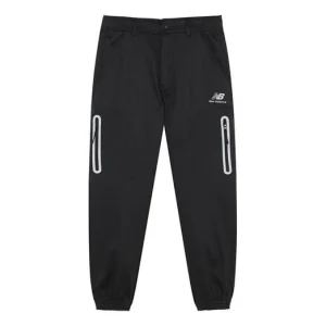 New Balance Logo Classic Cotton Pants Asia Sizing 'Black' AMP14325-BK