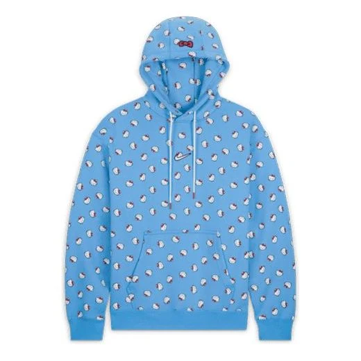 Nike x Hello Kitty Full Print Hoodie Asia Sizing 'Blue' DR5516-412