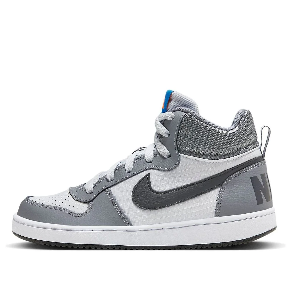 (GS) Nike Court Borough Mid 'Cool Grey Anthracite' 839977-009