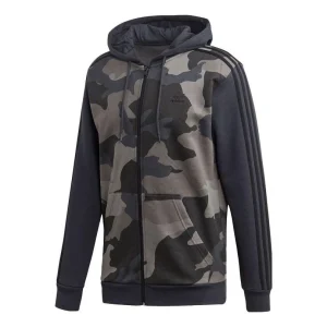 adidas Originals 'Camo' Full Zip Hoodie 'Carbon' ED7073