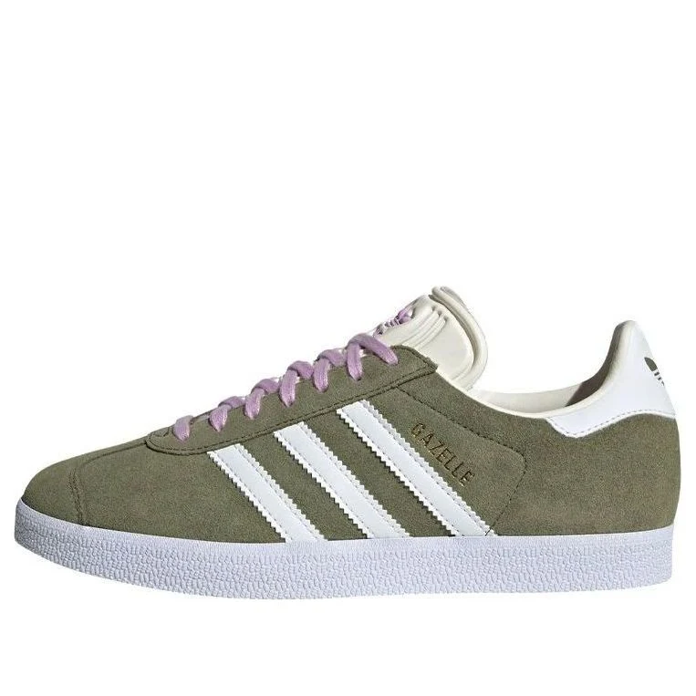 (WMNS) adidas Gazelle Shoes 'Focus Olive White' GX2055