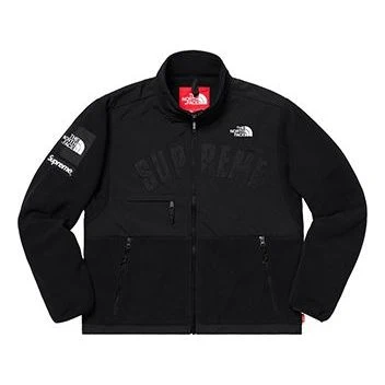 Supreme x The North Face Arc Logo Denali Fleece Jacket 'Black White' SUP-SS19-545