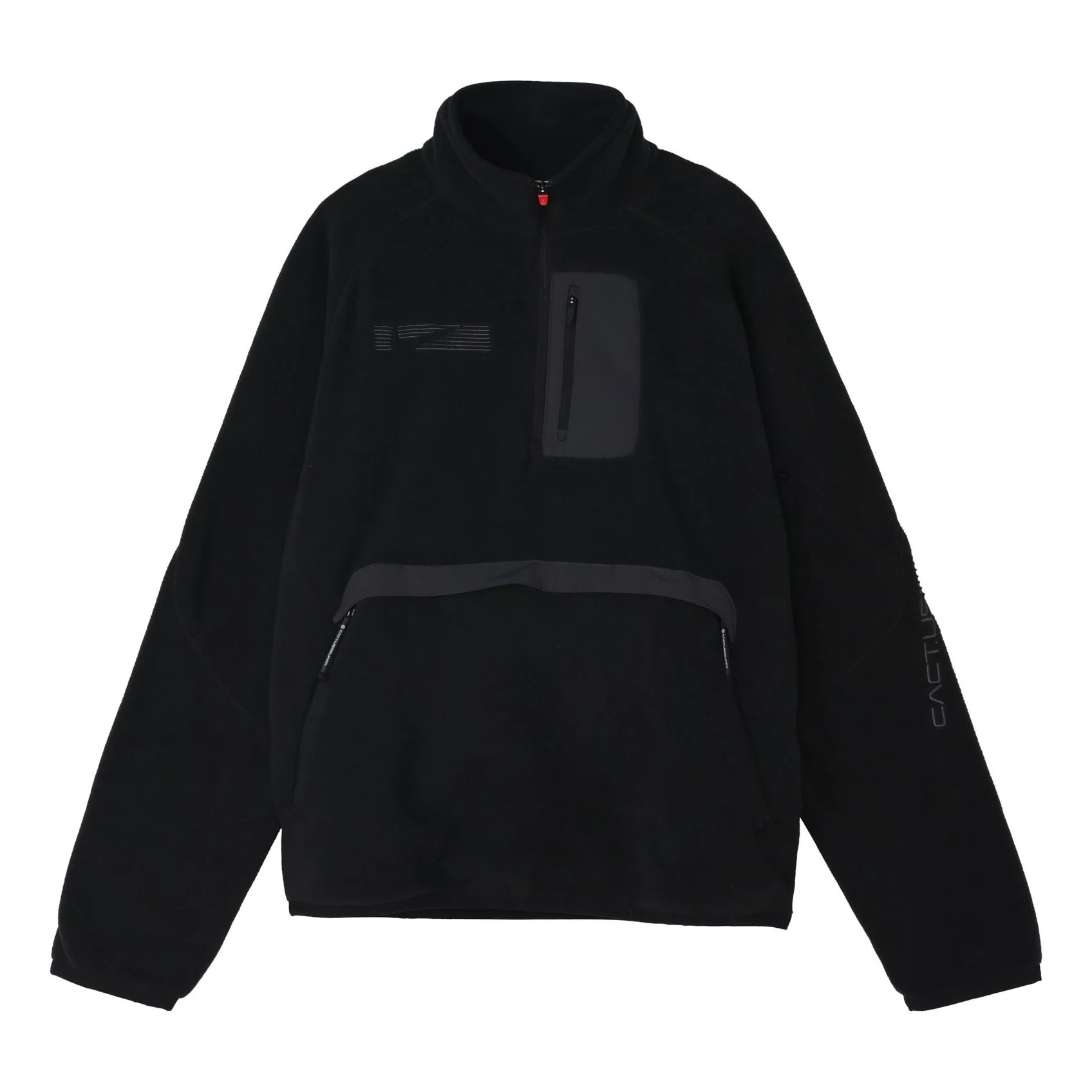 Nike x Travis Scott Half Zipper Pocket Stand Collar Top 'Black' DM1284-010
