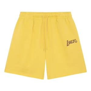 Mitchell & Ness x NBA Los Angeles Lakers Small Logo Shorts 'Yellow' MNJYSSS23113-YELLOW
