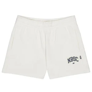 (WMNS) New Balance NBSC Cotton Short Asia Sizing 'White' AWS42315-CIC