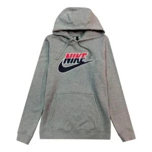 Nike Casual Sports Printing Alphabet Logo Pullover Gray CJ9449-063