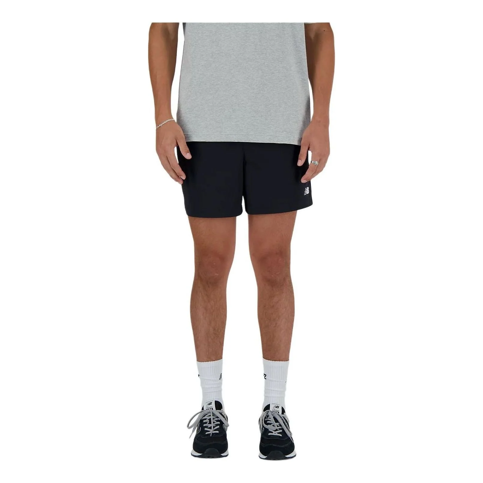 New Balance Athletics Stretch Woven Short 5" Asia Sizing 'Black' MS41517-BK