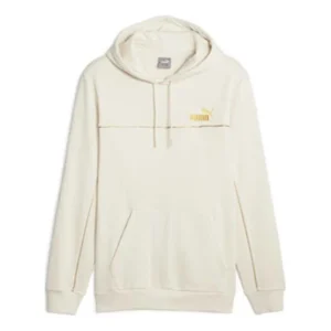 PUMA Luxe Crew Embroidered Logo Sports hoodie 'Beige' 680141-87