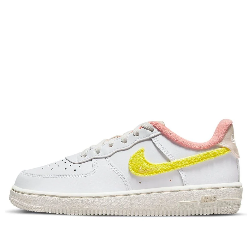 (PS) Nike Force 1 LV8 'White Yellow Strike' DV2199-100