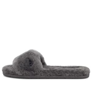 (WMNS) UGG Fluff Slide II 'Charcoal' 1129670-CHRC