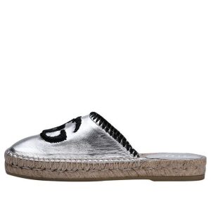 (WMNS) Gucci Embroidered GG Espadrilles 'Silver' 602408-B8B00-8106