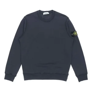 STONE ISLAND Garment Dyed Sweatshirt 'Blue' 741563051-V0020