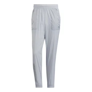 Men's adidas neo SW BRD WVN TP Athleisure Casual Sports Long Pants/Trousers Silver Gray HC9706