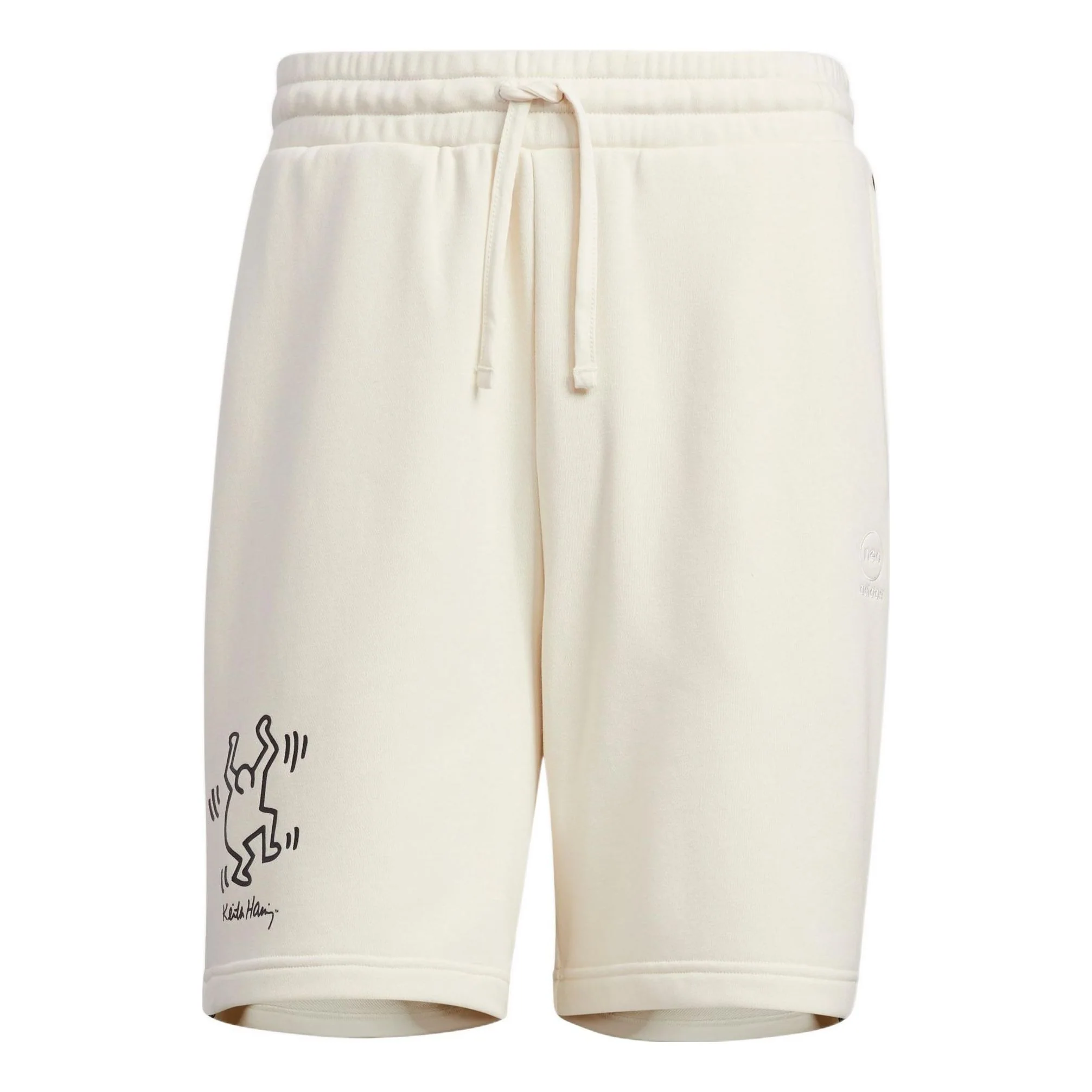 Men's adidas neo x . Crossover Cartoon Pattern Stripe Athleisure Casual Sports Shorts Beige HD7258