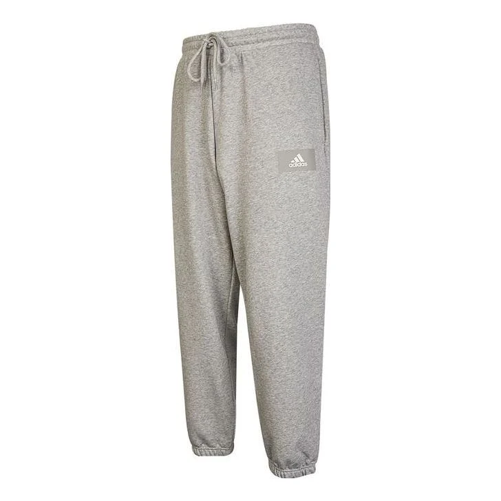 Men's adidas Solid Color logo Printing Casual Long Pants/Trousers Autumn Gray HZ7022