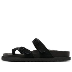 (WMNS) Birkenstock 1774 III Mayari Suede Leather Narrow Fit 'Black' 1025381