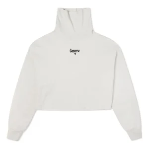 (WMNS) HIGH NECK MOCK Crew White CREAM 10022736-A03