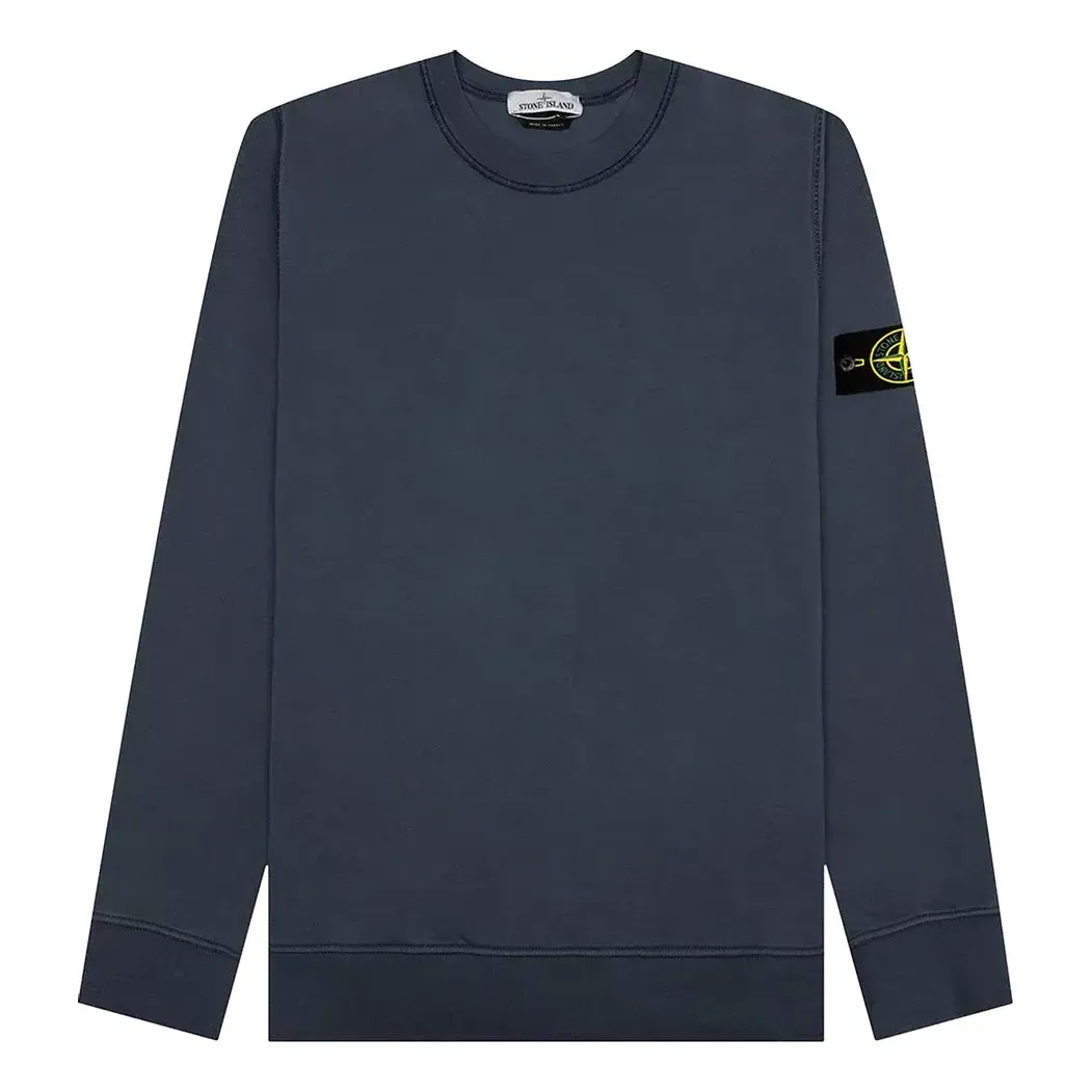 STONE ISLAND Crewneck Sweatshirt 'Dark Blue' 761563051-V0024