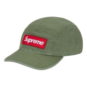 Supreme Military Camp Cap 'Green Red White' SUP-FW20-122