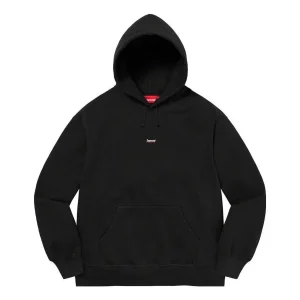 Supreme Underline Hooded Sweatshirt 'Black White' SUP-FW22-225