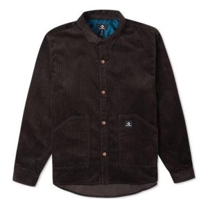 Converse Corduroy Button Shirt Asia Sizing 'Dark Brown' 10024006-A03