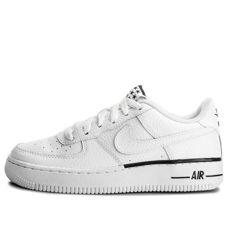 (GS) Nike Air Force 1 07 'White Black Outline' 596728-103