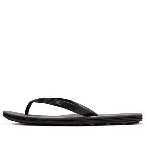 Nike Solarsoft Thong Black Gray Slippers 488160-090