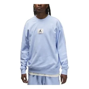 Air Jordan Fleece Crew-Neck Sweatshirt 'Blue' FB6932-425