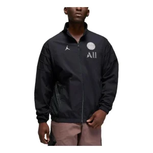 Air Jordan Paris Saint-Germain Anthem Jacket 'Black' DM3090-010
