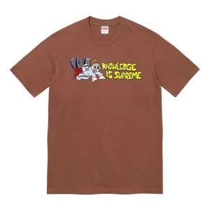 Supreme SS22 Week 1 Knowledge Tee T SUP-SS22-002-BRO