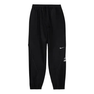 Men's Nike x ACRONYM Crossover Logo Printing Sports Pants/Trousers/Joggers Us Edition Black CU0468-010