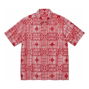 Supreme Tray Jacquard S/S Shirt 'Red' SUP-SS24-226