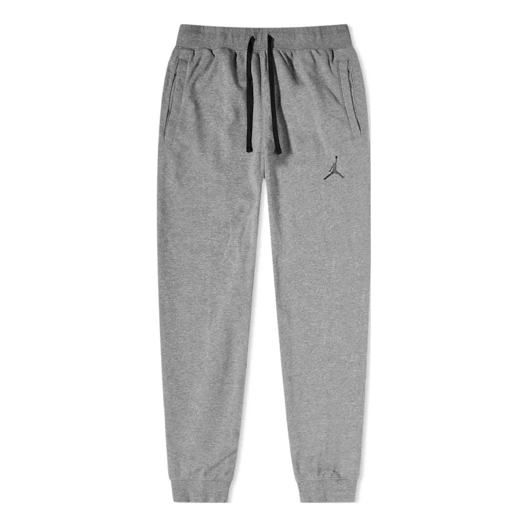 Air Jordan Classic Flying  Drawstring Bundle Feet Sports Pants Men's Grey DA9858-091