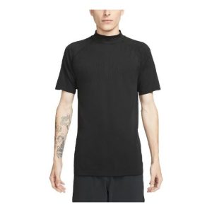 Men's Nike x MMW Crossover Loose Solid Color Short Sleeve Black T-Shirt DD9437-010