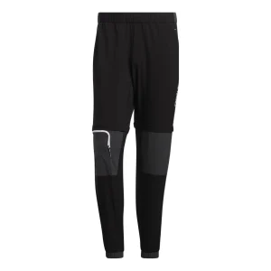 Men's adidas Voyager Detachable Pants Elastic Waistband Bundle Feet Sports Pants/Trousers/Joggers Black HE5257