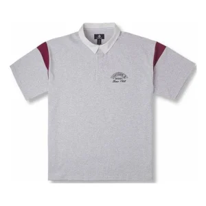 Converse Retro Polo Shirt Asia Sizing 'Grey' 10026173-A02