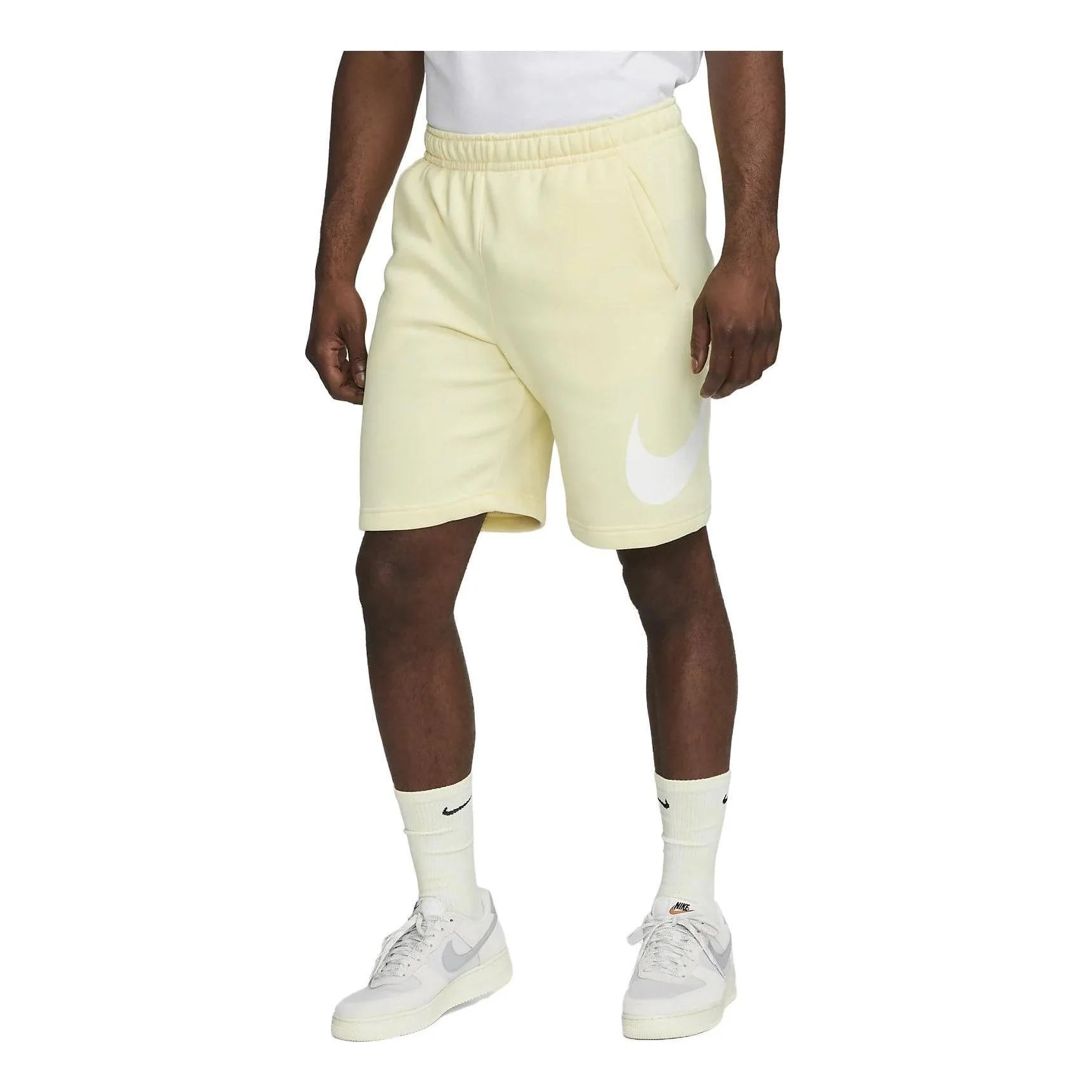 Nike Sportswear Club Shorts 'Yellow White' BV2721-744