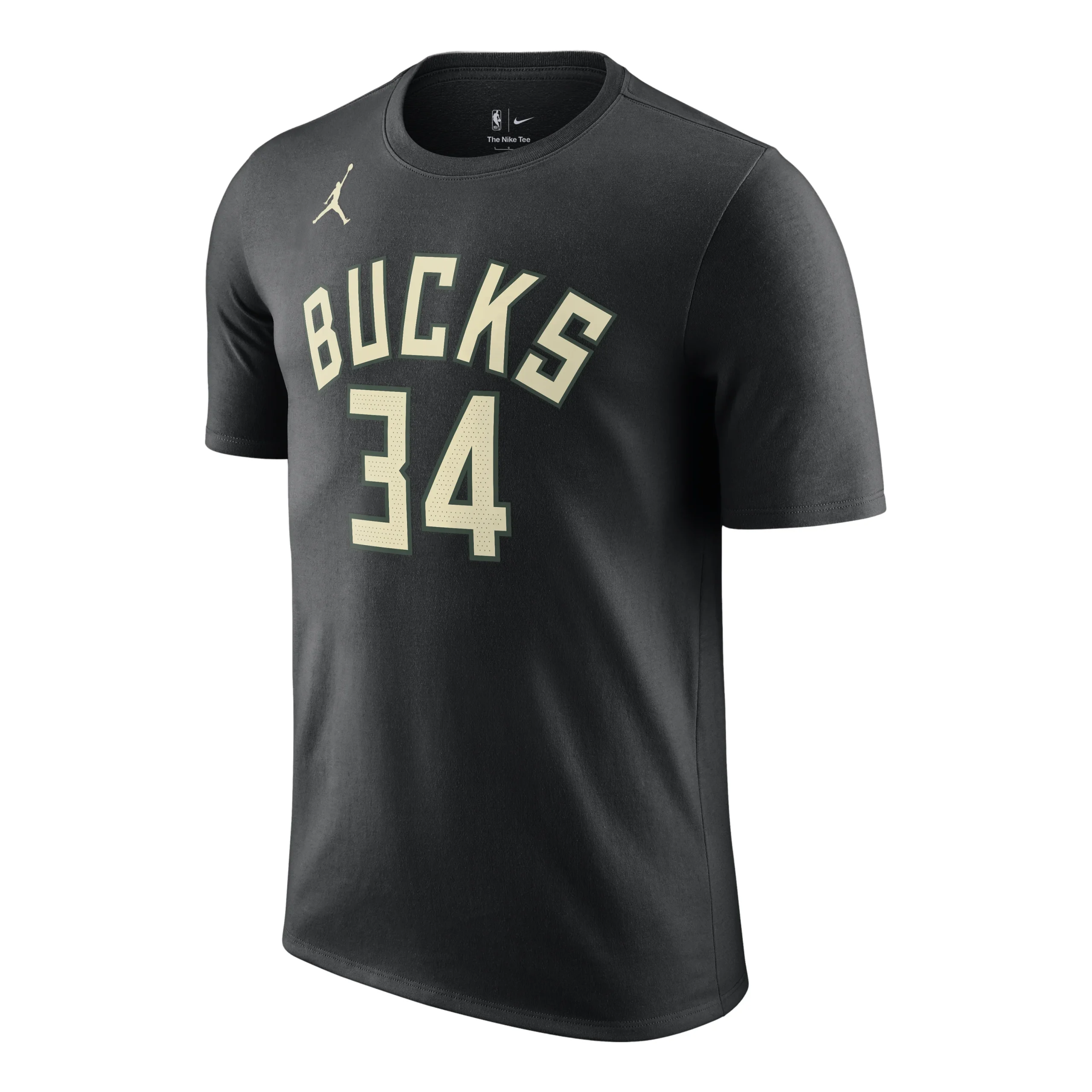 Jordan NBA Milwaukee Bucks Statement Edition T-Shirt 'Black' DV5783-015