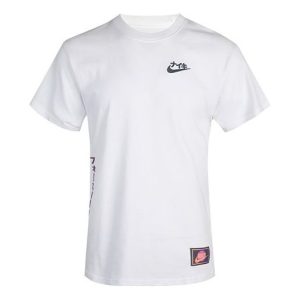 Nike KMA 20 Printing Round Neck Pullover Short Sleeve White CV1088-100