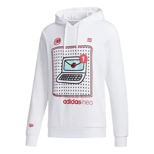 adidas neo M VLDAY HDY Sports Pullover White GE4292