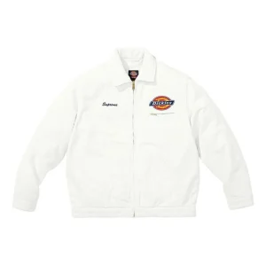 Supreme x Dickies Corduroy Work Jacket 'White Black Red' SUP-FW22-712